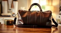luxury leather travel bags