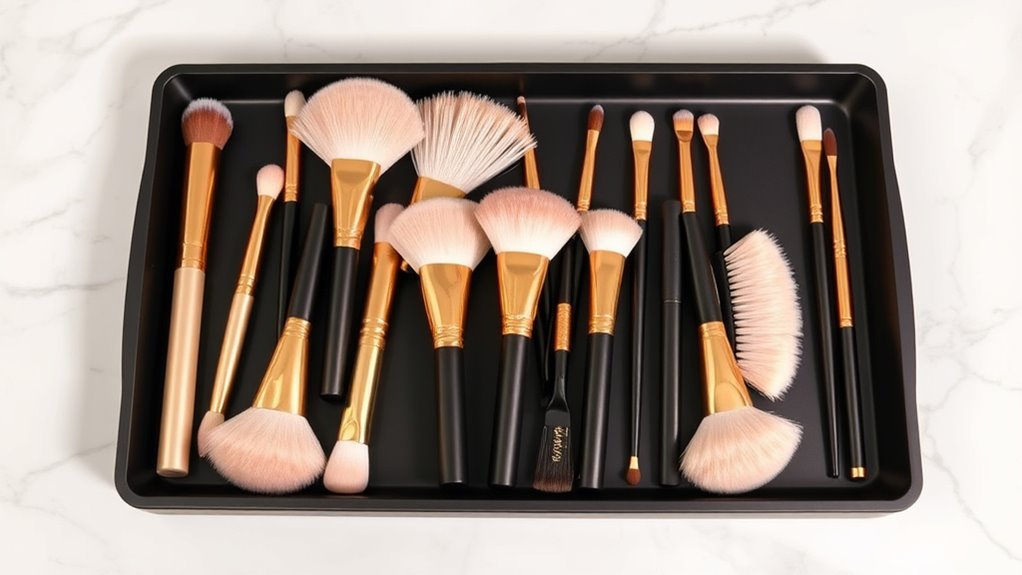 luxury makeup brush collection