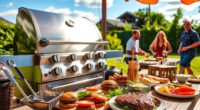 luxury tailgate grill options