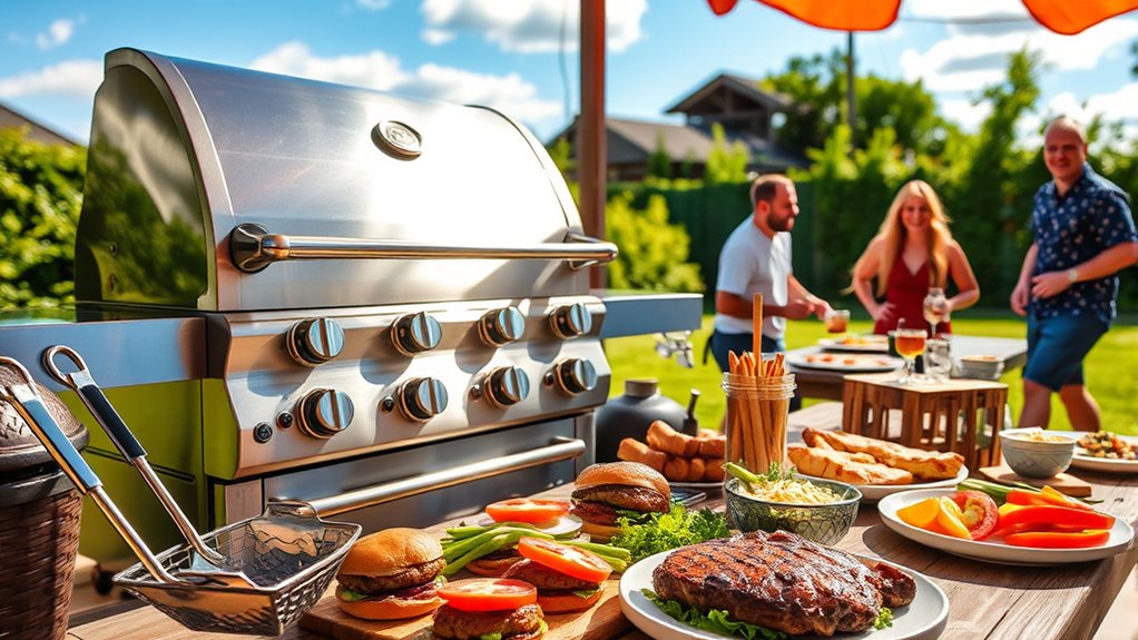 luxury tailgate grill options
