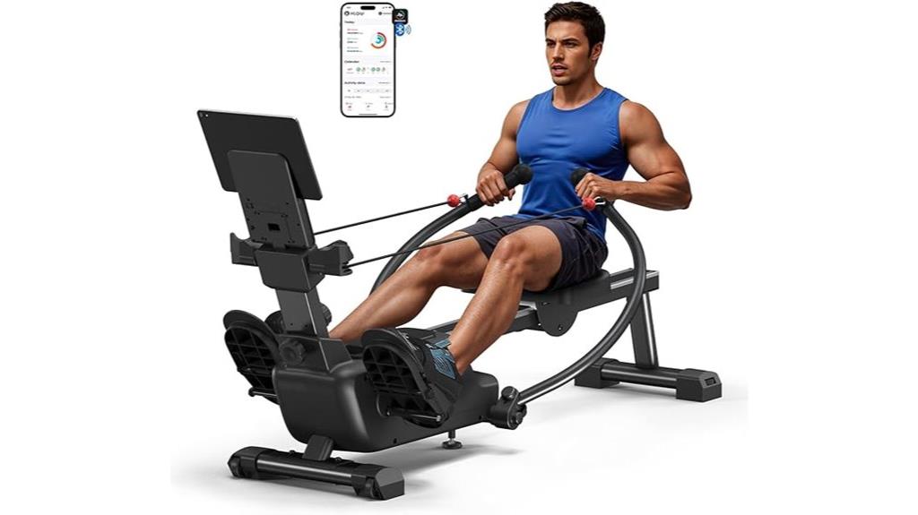 magnetic rowing machine features