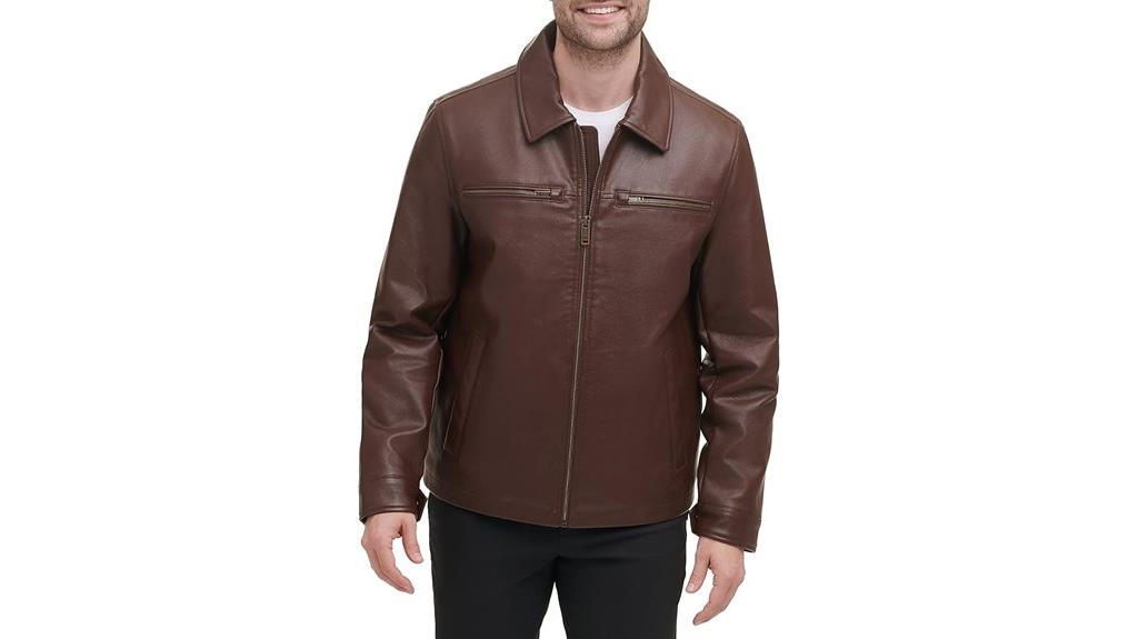 men s faux leather jacket