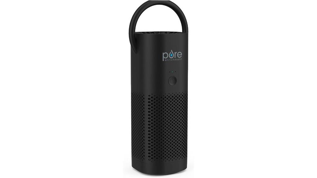 mini portable black air purifier