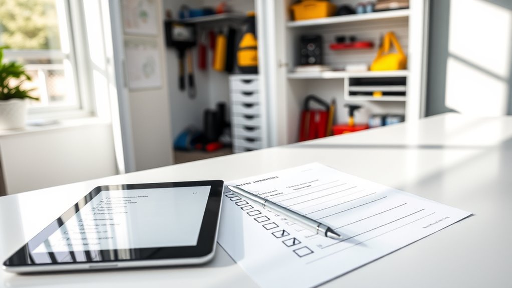 monthly equipment inspection routine