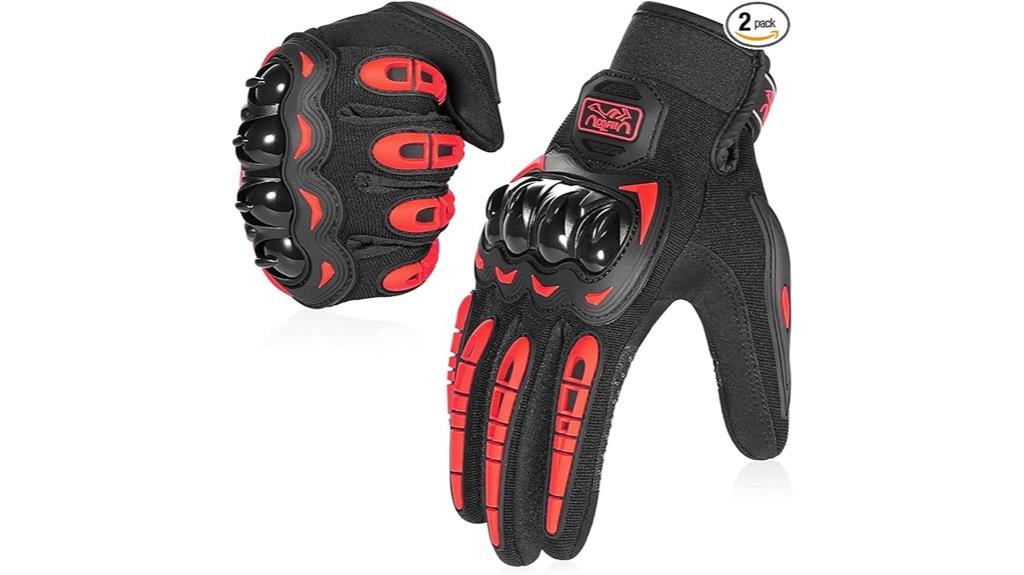motorcycle gloves with touchscreen