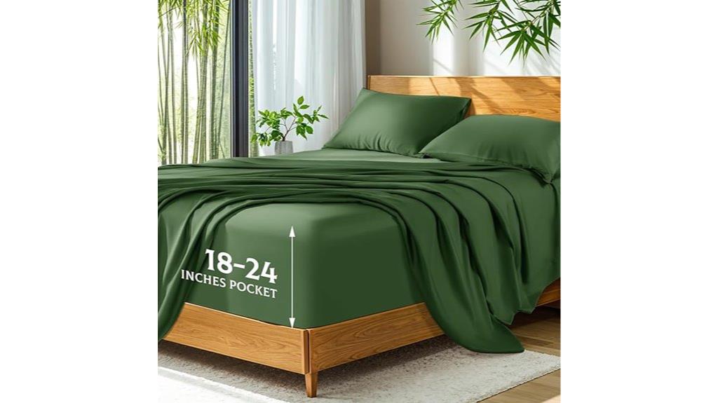 olive queen bamboo sheets