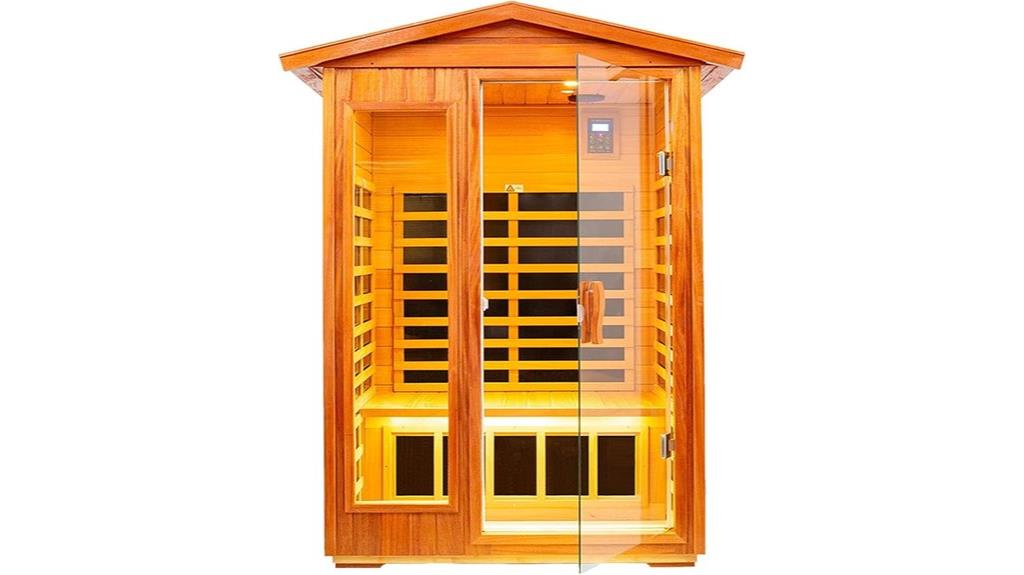 outdoor bluetooth led sauna