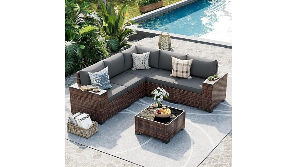 outdoor wicker furniture set