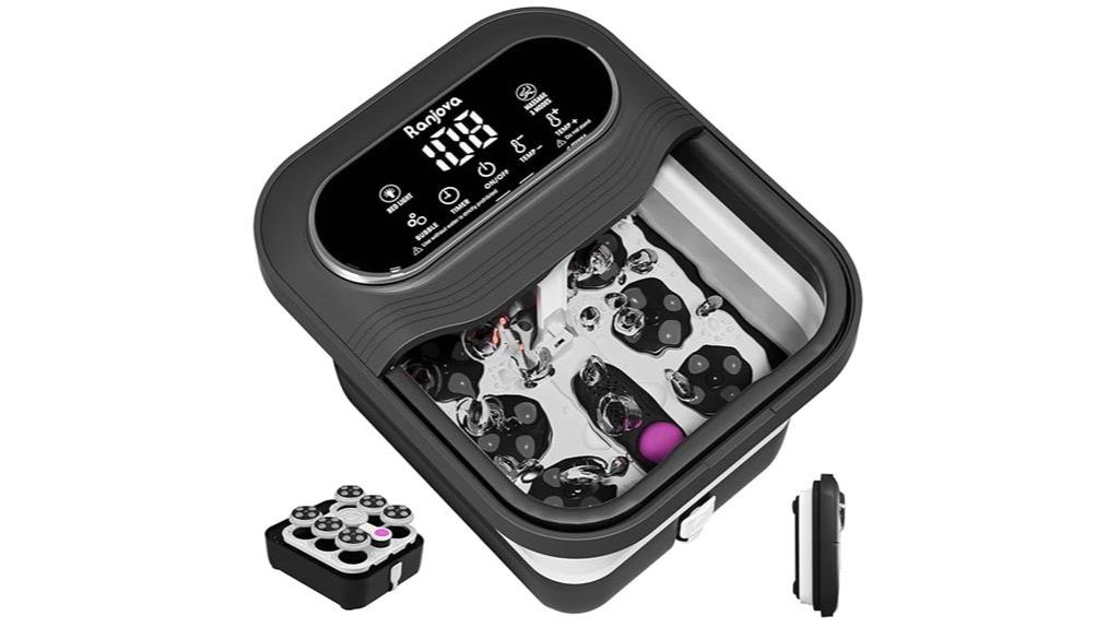 portable heated bubble foot spa