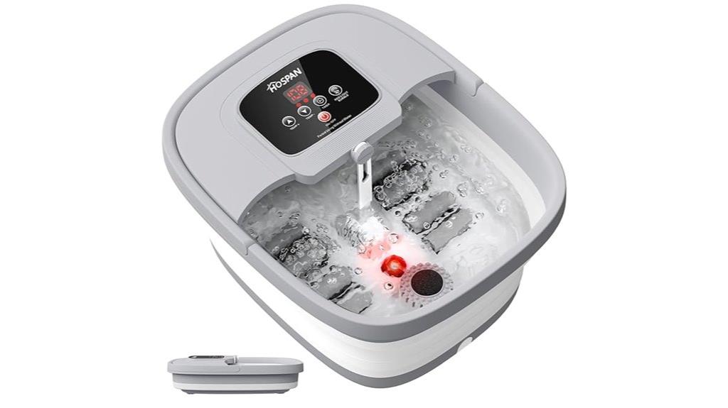 portable heated bubble foot spa