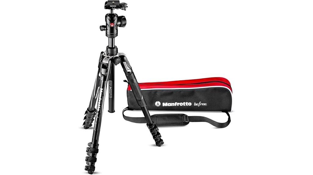 portable travel tripod with ball head