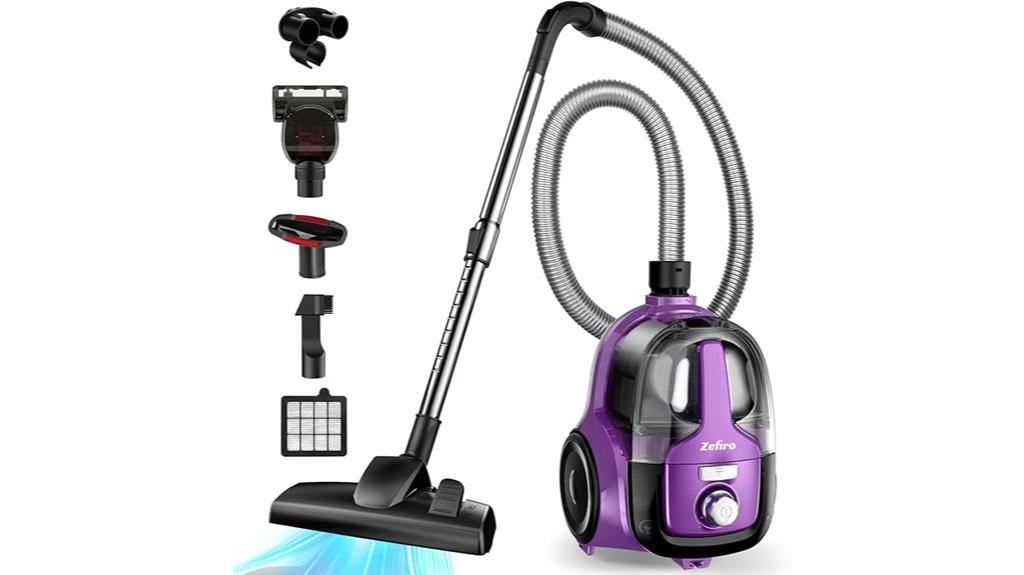 powerful corded bagless vacuum