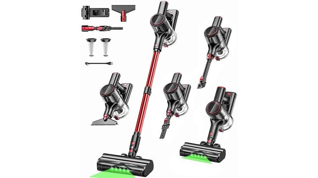 powerful cordless vacuum with led