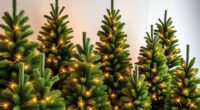 realistic pre lit christmas trees