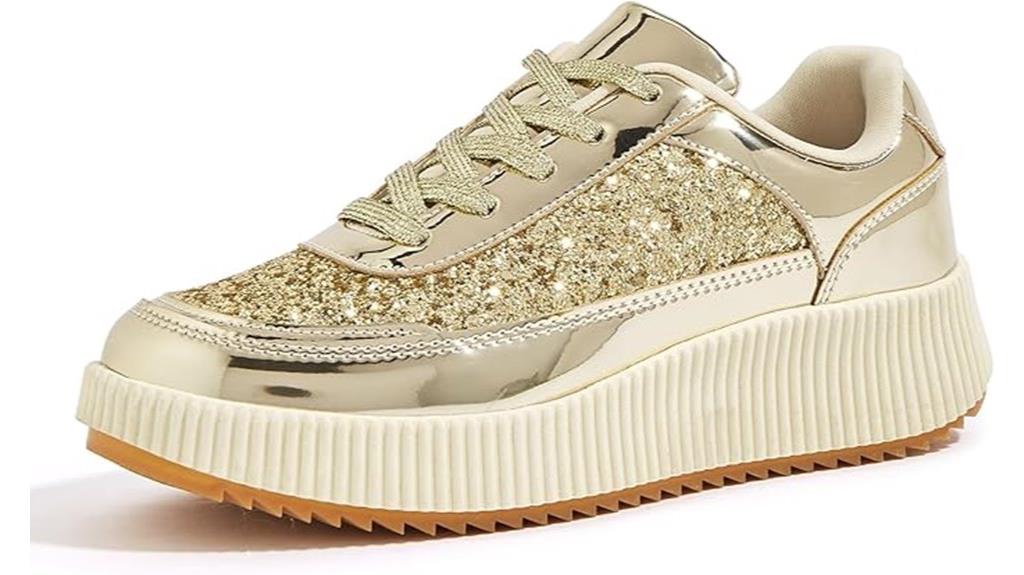 rhinestone platform sneakers