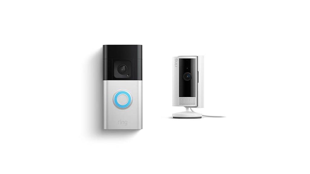 ring doorbell and indoor cam