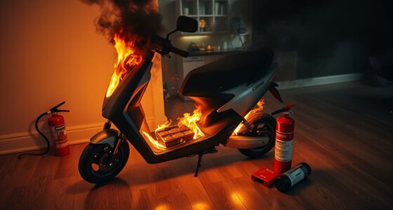 scooter battery fire precautions