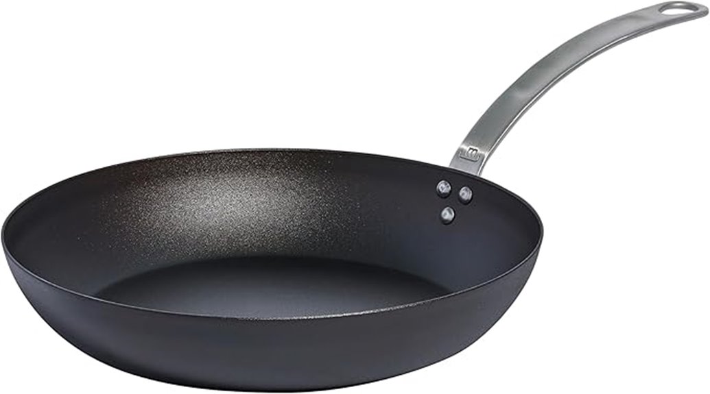 seasoned 12 inch blue carbon