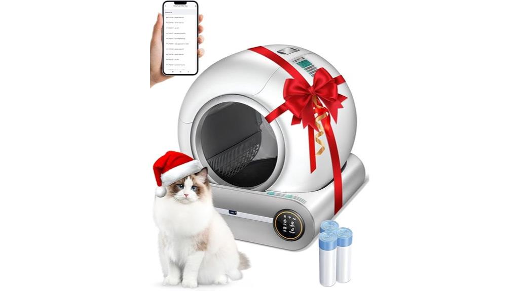 self cleaning app controlled litter box