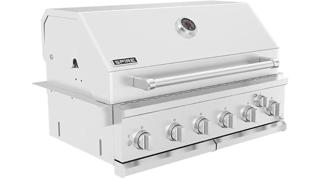 six burner grill head