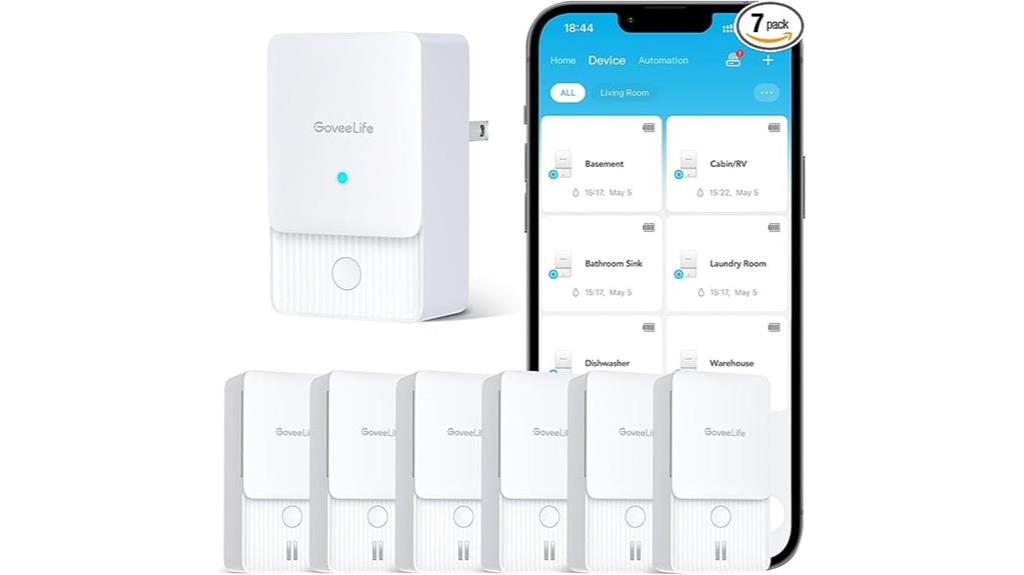 six pack water leak detectors