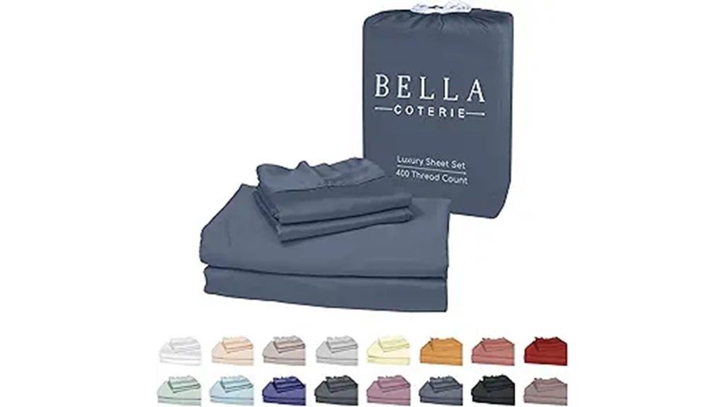 slate blue bamboo sheets