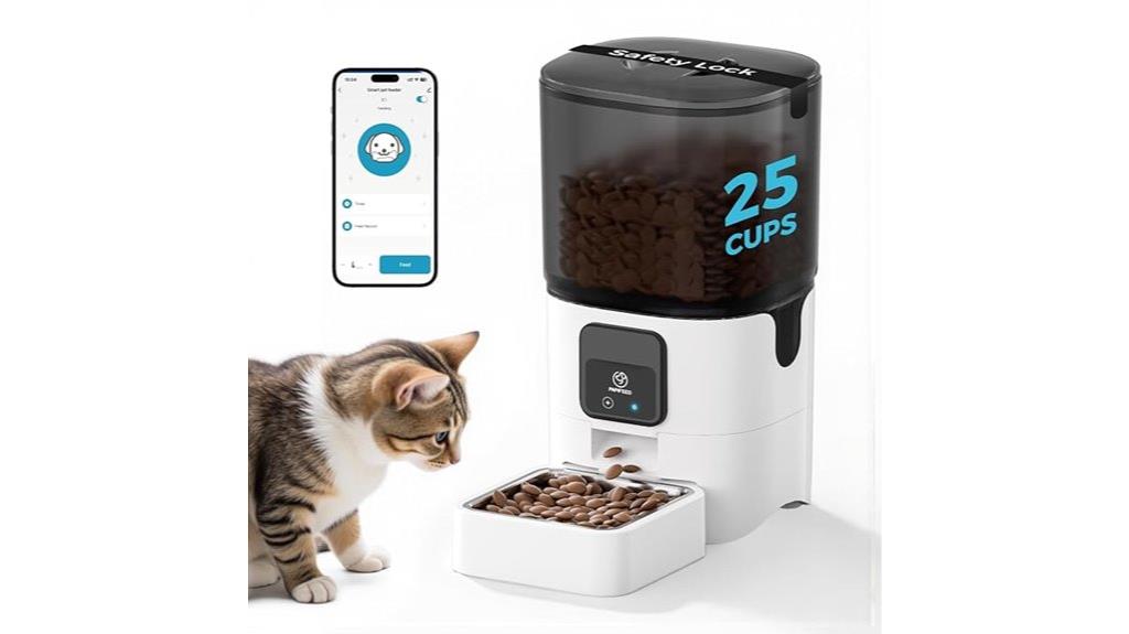 smart app controlled cat feeder