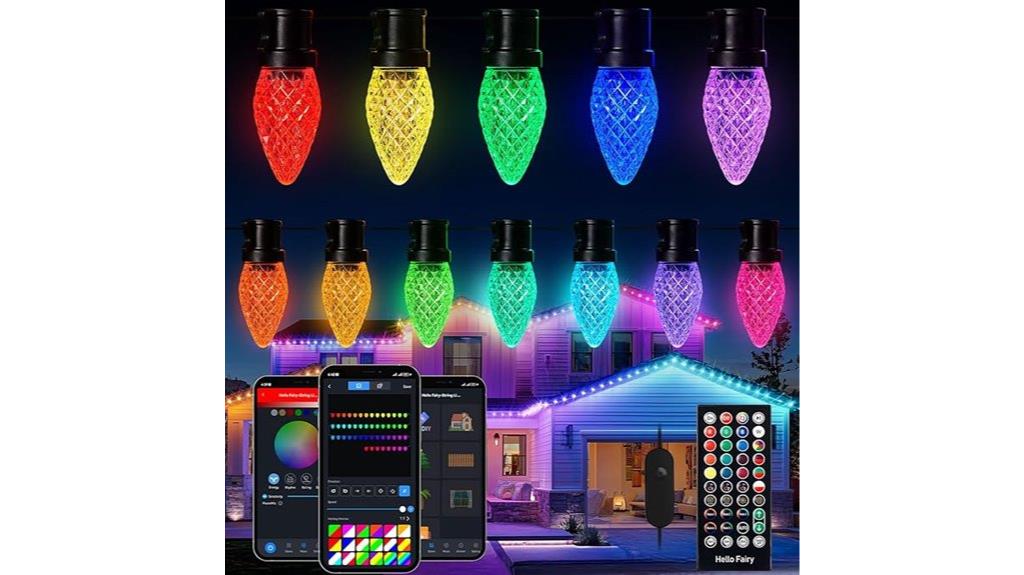 smart rgb outdoor christmas lights