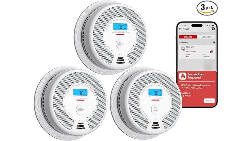 smart smoke co detector set