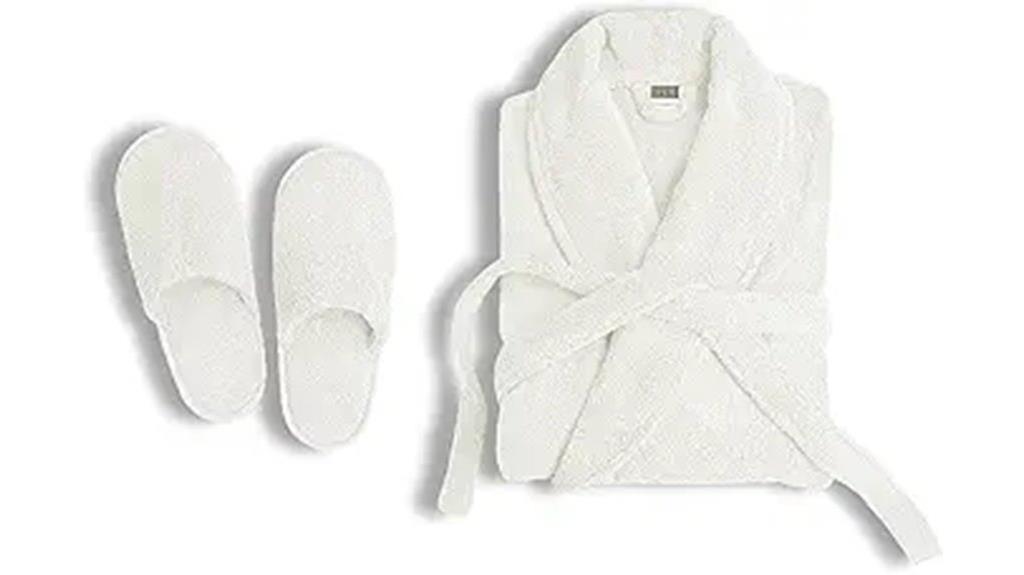 soft cotton bathrobe set