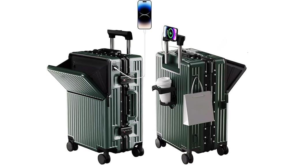 spinner wheel luggage design