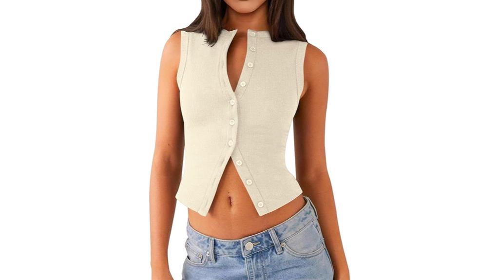 summer ribbed crop top