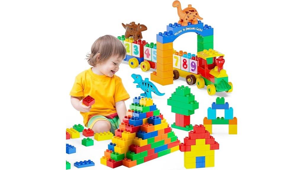 toddler dinosaur car building set