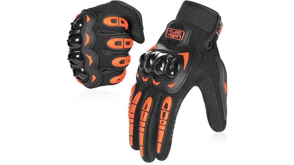 touchscreen compatible motorcycle gloves