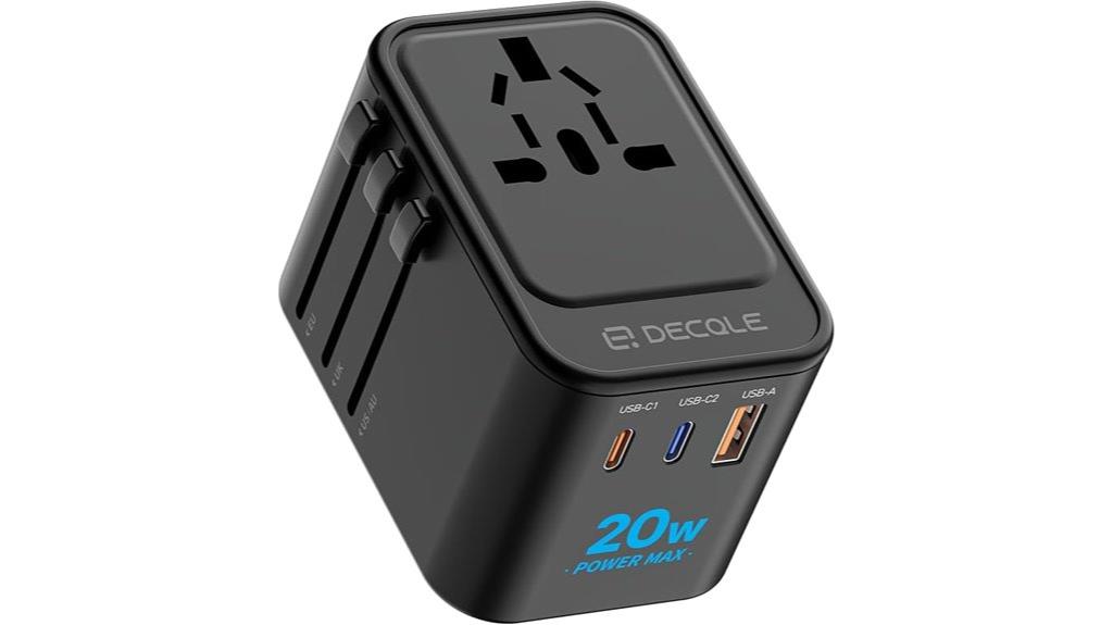 universal travel adapter with ports