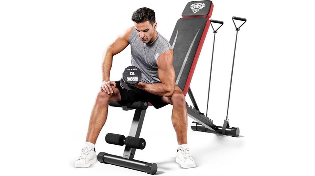 versatile adjustable workout bench