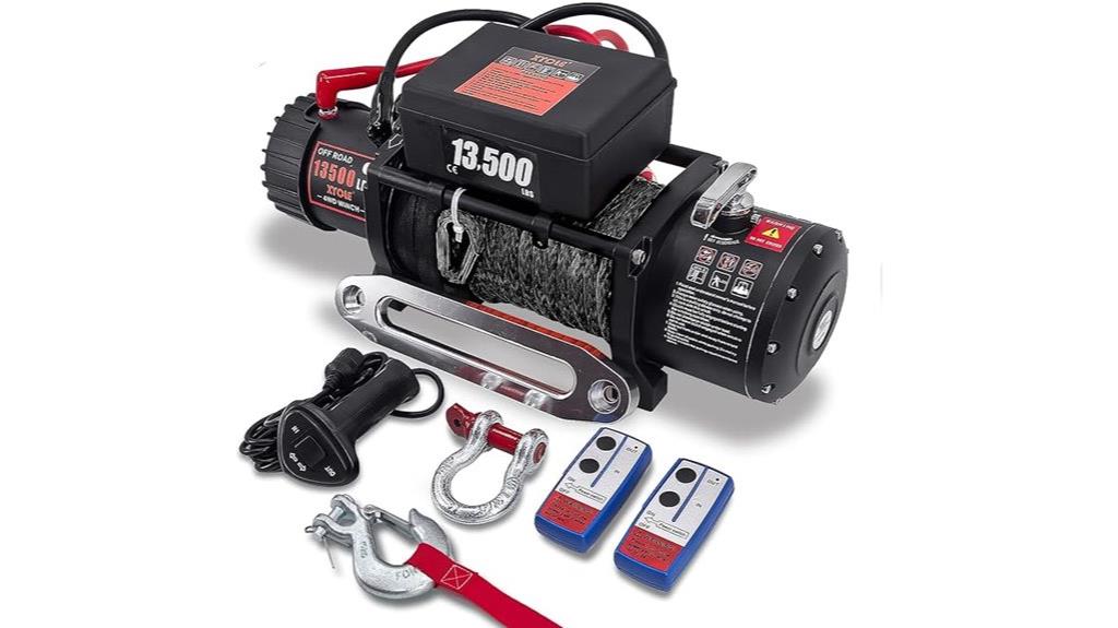 waterproof 13500lb electric winch