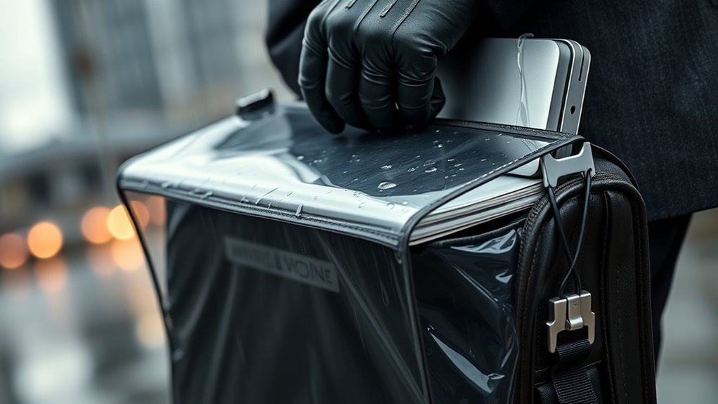 waterproof laptop and paper carrier