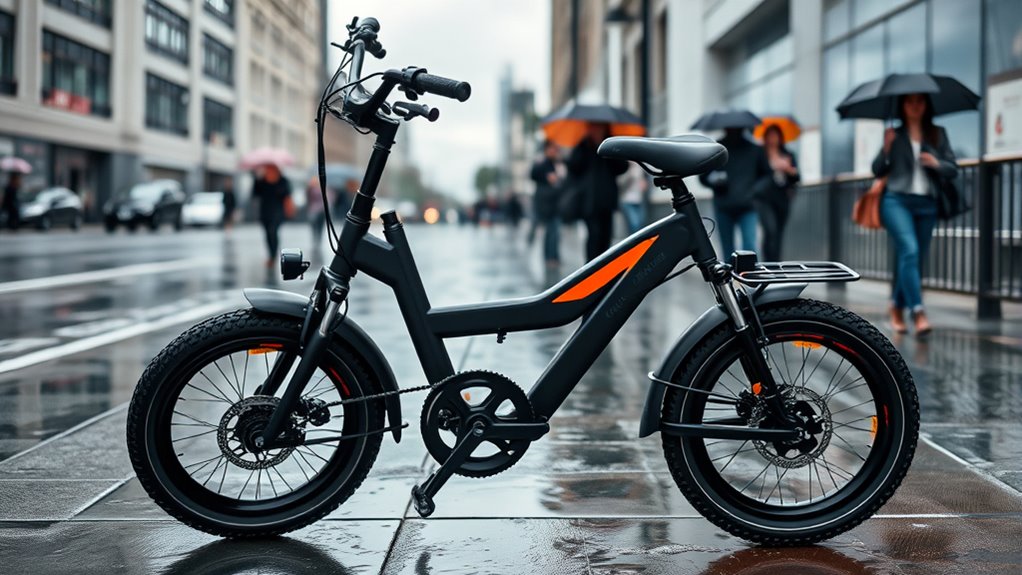 weatherproof folding e bike