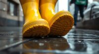 wet weather footwear protection