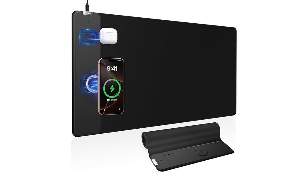 wireless charging mouse pad