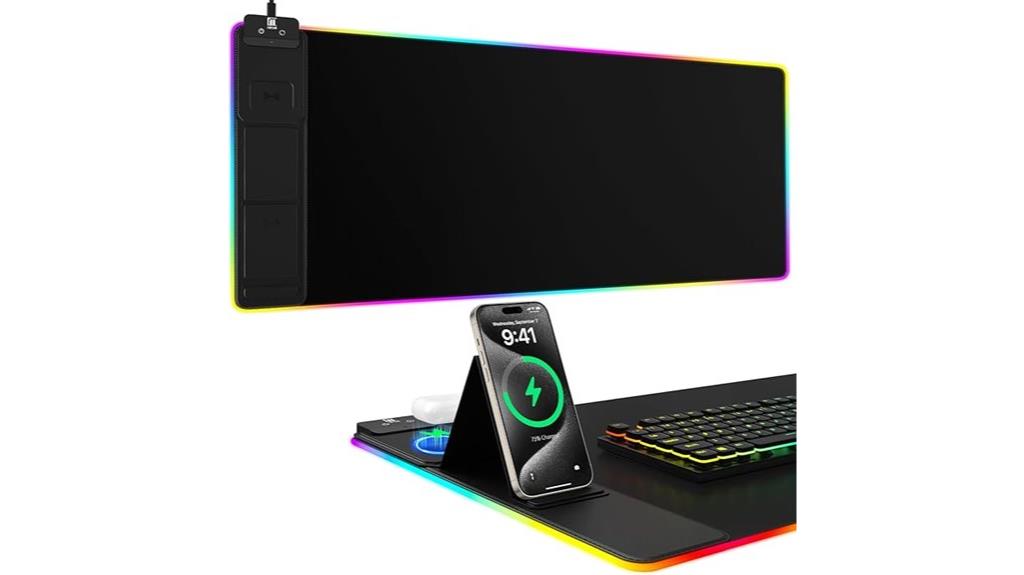wireless charging mouse pad