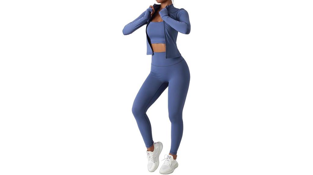 women s 3 piece gym outfit