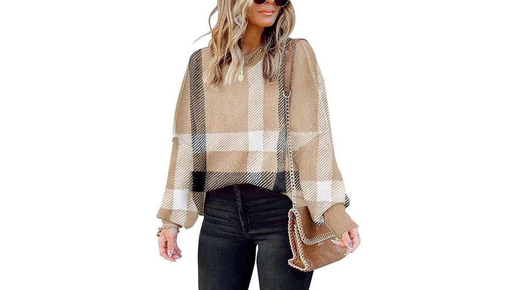women s oversized batwing sweater
