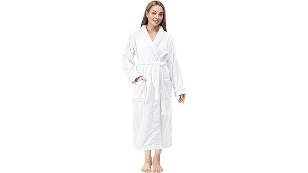 women s plush fleece robe