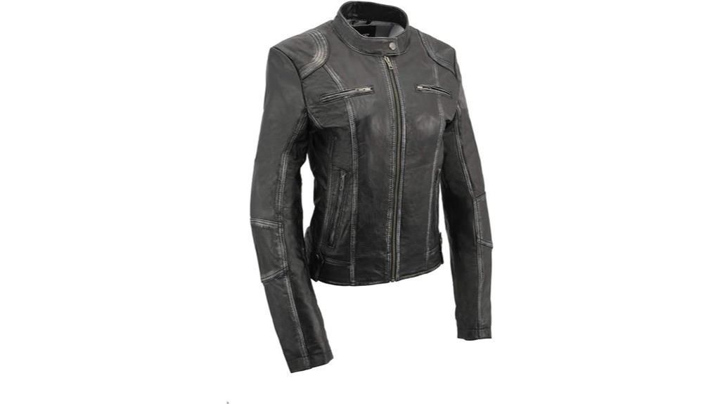 women s sheepskin scuba jacket