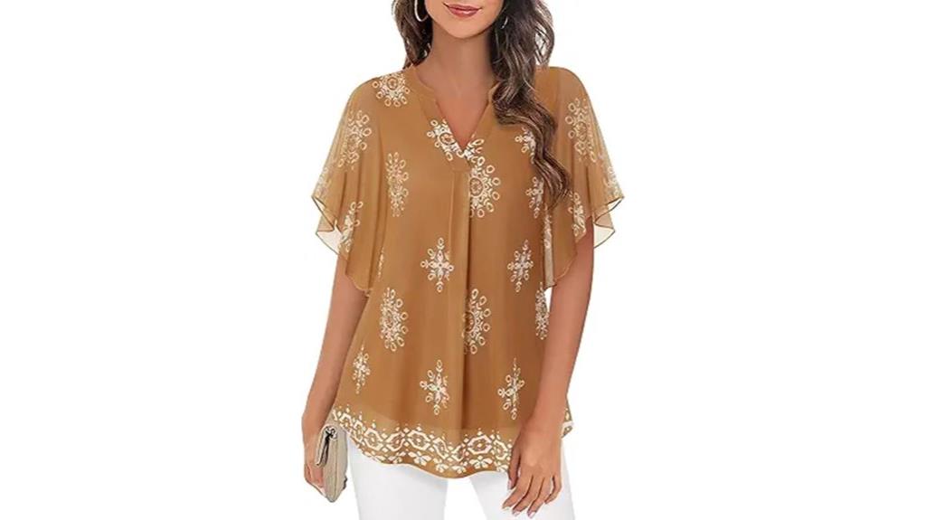 women s short sleeve blouse