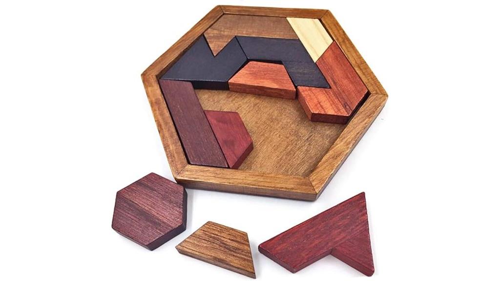 wooden tangram puzzle