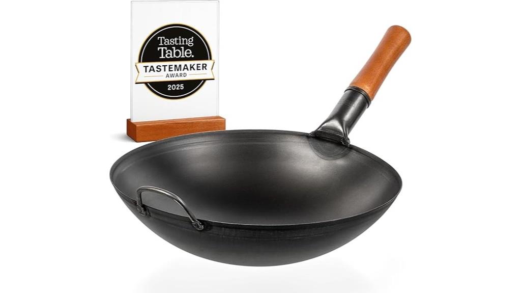 yosukata 14 inch carbon steel wok