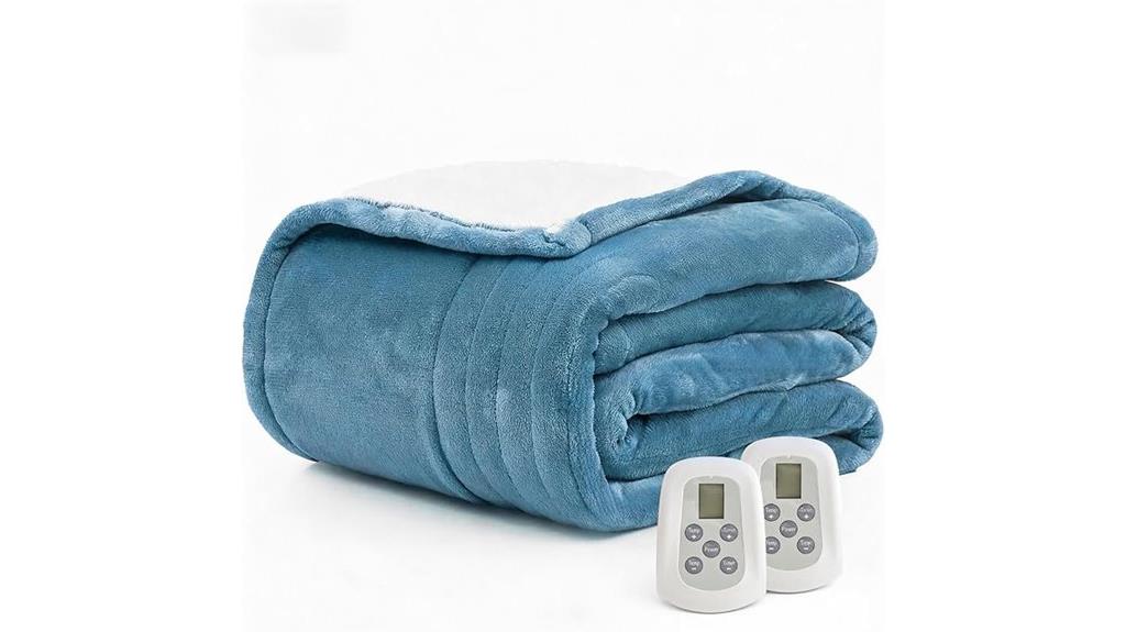 dual control heated blanket